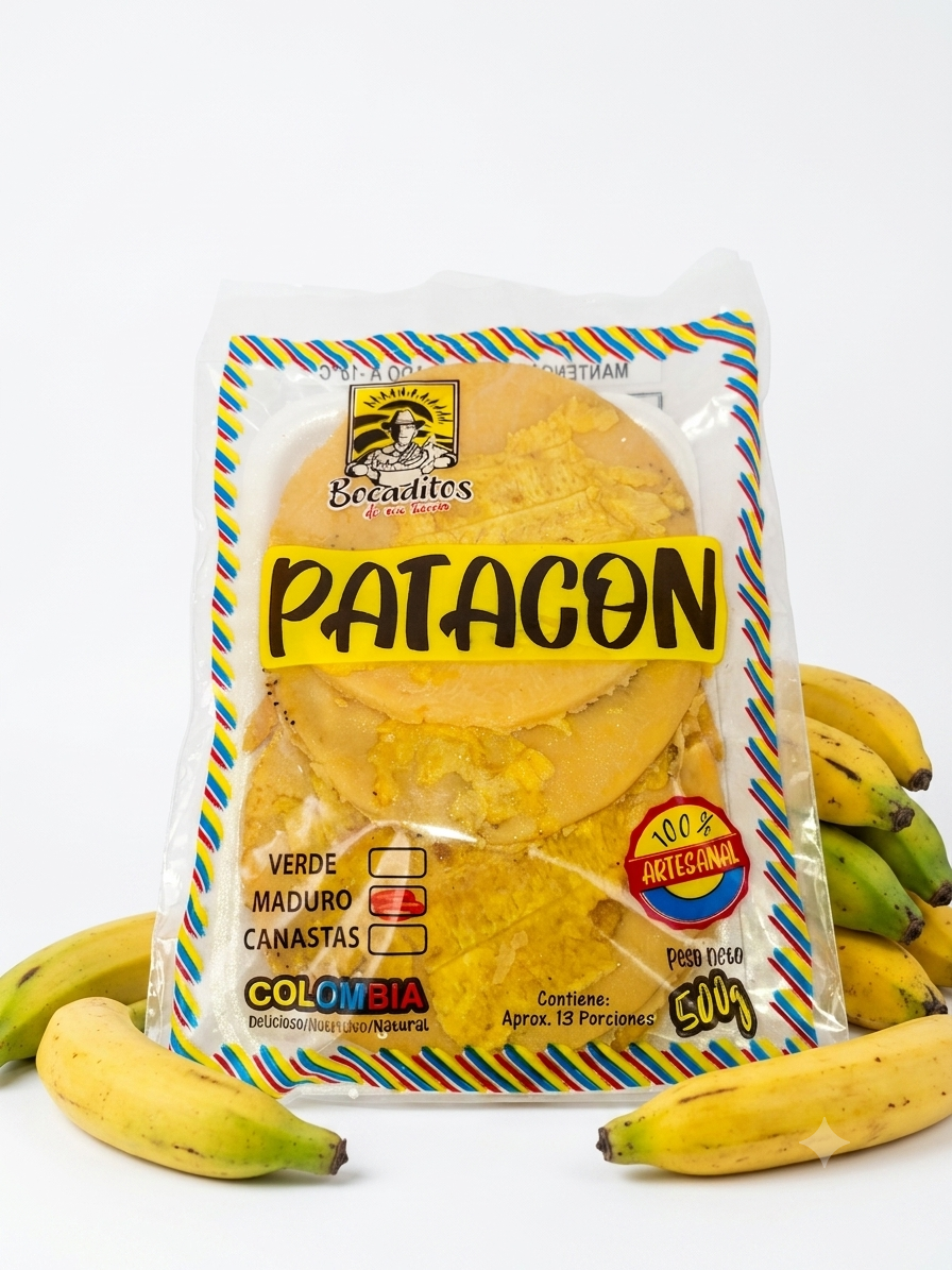 Patacón de platano maduro