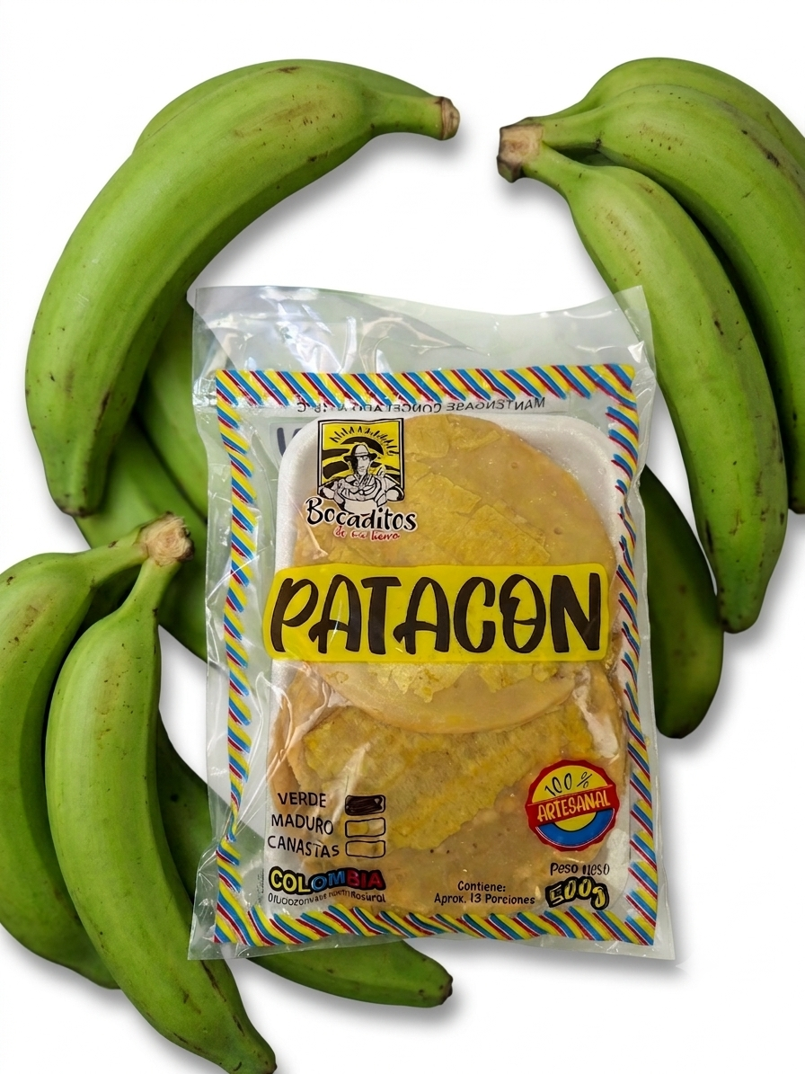 Patacón de platano verde